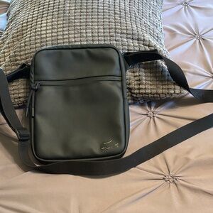Lacoste Black Messenger Bag with Adjustable Strap